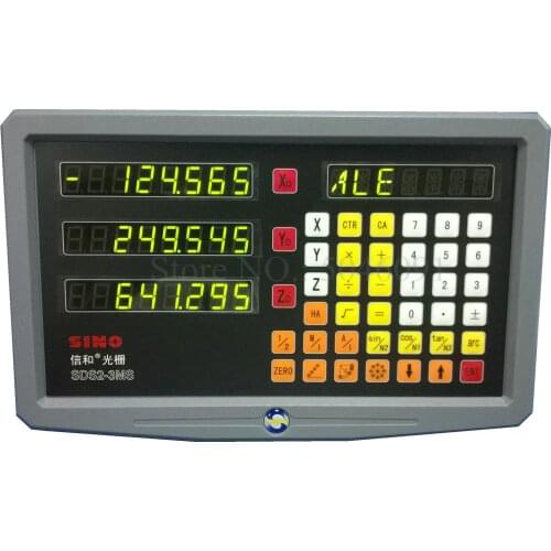 Sino SDS2-3MS Lathe Milling Machine DRO Digital Readout SDS3MS TLL Input AC110V/220V Linear Scale Three Axes Display