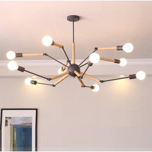 LED Vintage Modern Chandelier Spider Lustre E27 Livingroom Lighting For Kitchen Restaurant Chandeliers Fixture Lights