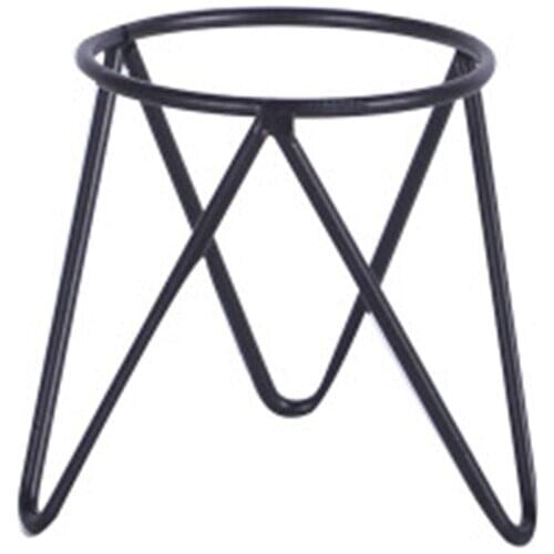 Hydroponics Vase Container Iron Geometry Frame Flower Stand Plant Stand Family Office Sturdy Beautiful No Soil Iron