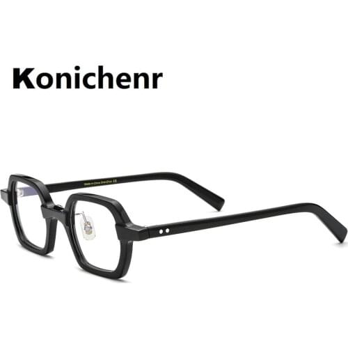 Japanese Konichenr Fashion Acetate Polygon Glasses Frame Men Optical Eyeglasses Frames Women Prescription Eyewear Transparent