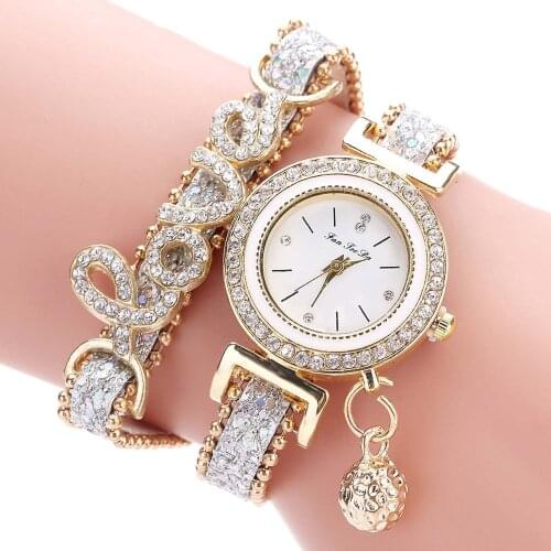 WomenS Bracelet Watch Leather Strap Rhinestone British Watch Luxury Fashion Quartz Watch Different Color Numbers relógios 04