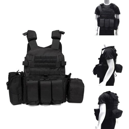 Outdoor Sports Multicam Camouflage Molle Nylon Vest Tactical Army Combat Vests Hunting Vests Military Men Clothes Airsoft Gear