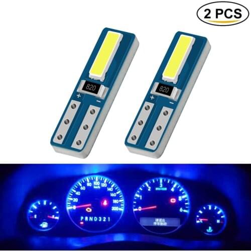 2Pcs Canbus Error Free T5 W3W 74 286 W1.2W Led Dashboard Lamps Car Interior Lights Bulb Warning Indicator Instrument 12V