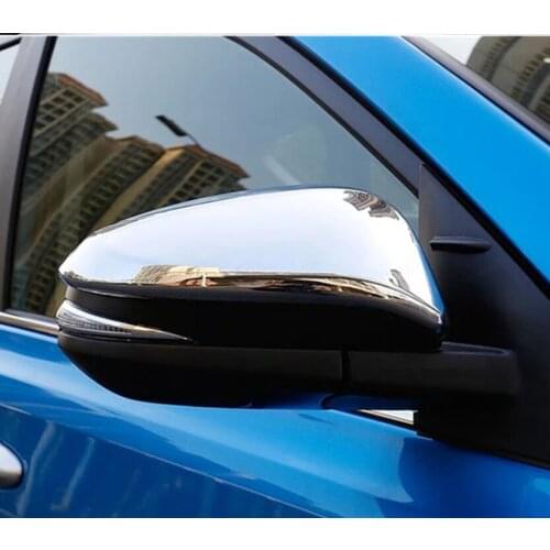 For Toyota RAV4 RAV 4 2014 2015 2016 2017 Car Rear View Mirror Cover Rearview Mirror Trim Sticker Accessories 2PCS