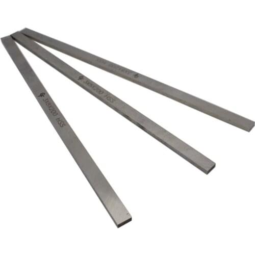 20pcs 3mm * 8mm * 200mm Silver Tone HSS High Speed Steel Turning Tool Round Turning Lathe Bars Super hard white steel knife