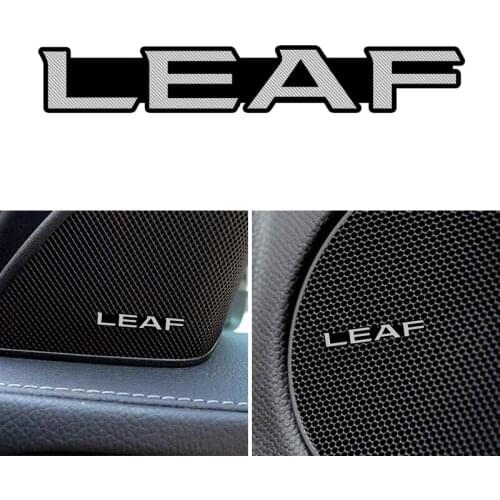 3D Car Styling Sticker Aluminum Emblem interior Speaker audio Badge for Nissan Leaf Qashqai j10 j11 x Trail t32 t31 Tiida