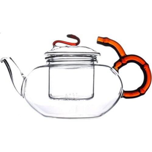 500ml 18 OZ Blooming Loose Leaf Tea Teapot with Removable Infuser Microwavable Stovetop Safe Pot Strainer Artistical