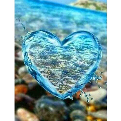 5d Diamond Painting Kit Heart Diamond Embroidery New 2019 Scenic Diamond Mosaic Rhinestones Picture Resin Drill Handmade ll535