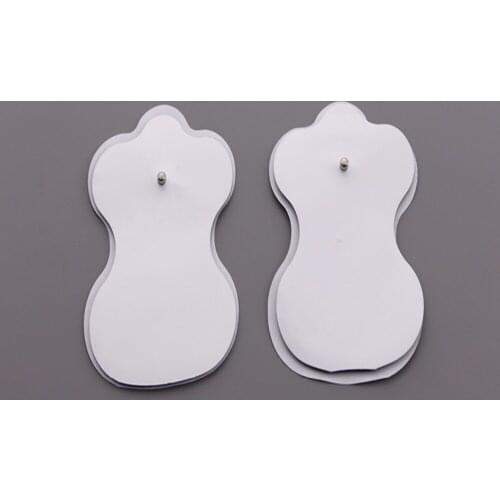 100pcs/lot good quality white Electrode Pads for Tens Acupuncture,Slimming massager , Digital Therapy Machine Massager