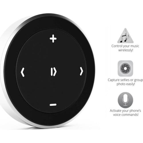 Wireless Bluetooth Media Button Remote Controller Steering Wheel MP3 Music Play Vehicular Bluetooth free Receiver Controller