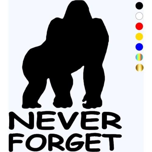 CK20084# Various Sizes Vinyl Decal Never Forget Car Sticker Waterproof Car Styling Decor on Motorcyle Truck Bumper Rear Window