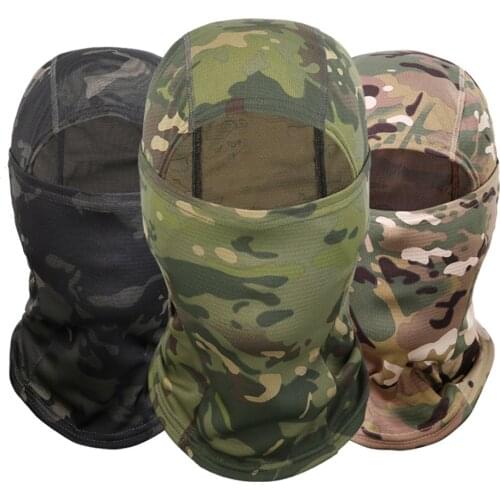 Multi Camouflage Balaclava Full Face Scarf Mask Hiking Cycling Hunting Army Bike Military Head Cover Tactical Airsoft Cap Men