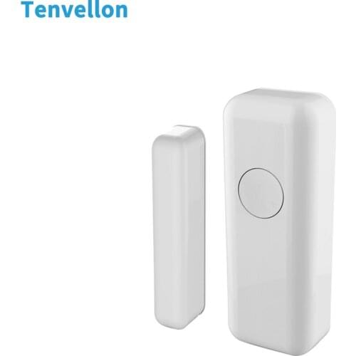 Tenvellon 433MHz Alarm Sensors Wireless Window Door Magnetic Sensor Detector for Home Security Alarm System