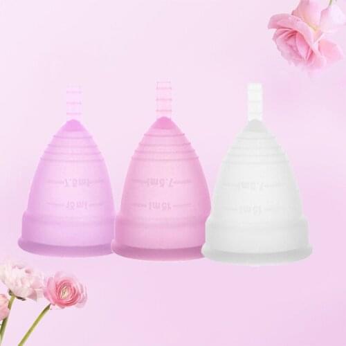 Medical Grade Silicone Menstrual Cup women Lady menstrual period cup Coppetta Mestruale Coupe feminine hygiene menstrual cup