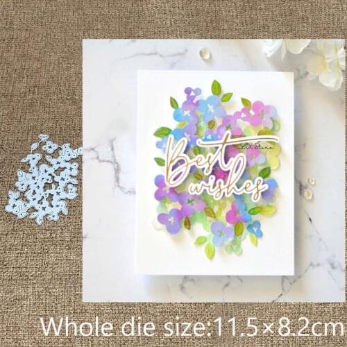 XLDesign Craft Metal stencil mold Cutting Dies Flower cluster background scrapbook die cuts Album Paper Card Craft Embossing