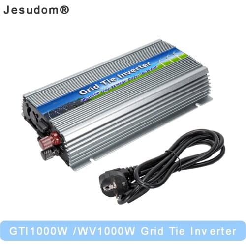 MPPT 1000W Solar Grid Tie Inverter for 18V36V Solar Panel with Pure Sine Wave DC to AC110/220V 50/60HZ Solar Inverter