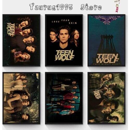 New Vintage Teen Wolf Movie kraft paper poster Wall Stickers Prints Clear Image retro decorative painting wall paper