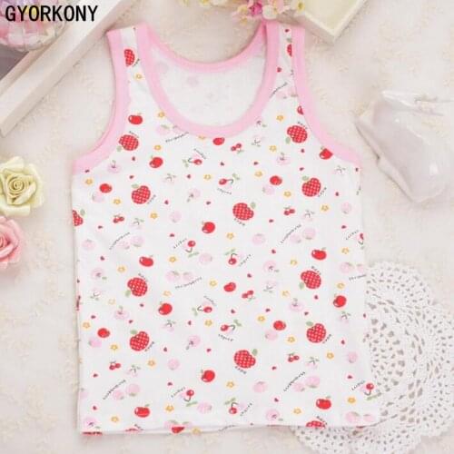 Girls clothing kids underwear model Tops for girls tank tops children vest underwear kids A-WY858-3P