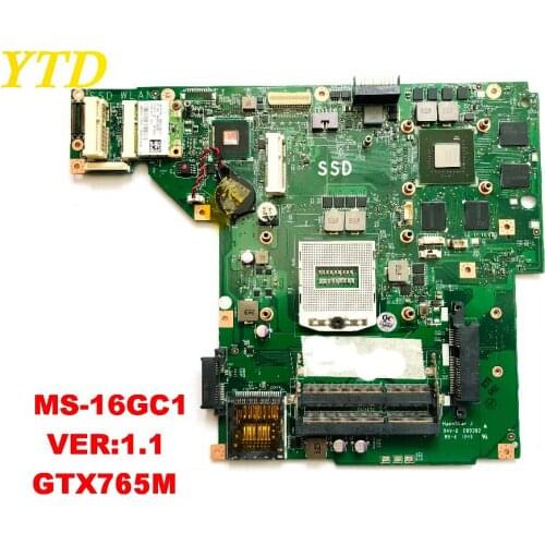 Original for MSI GE60 laptop motherboard ms-16GC MS-16GC1 VER 1.1 GTX765M tested good free shipping