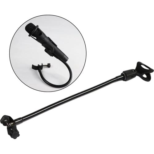 Flexible Gooseneck Microphone Stand with Desk Clamp for Radio Broadcasting Studio, Live Broadcast Equipment, TV Stations
