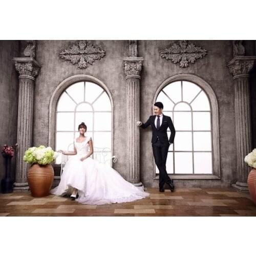 Retro Temple Wedding Background Photography Bringt Windows Photography Backdrops for Photo Studio Custom Wedding Backdrops