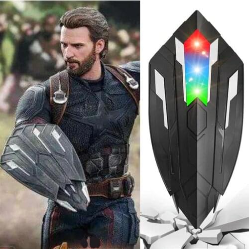 Voice flash Shield For Captain America Costume with LED light Children Captain America Shield Cosplay Carnival Purim party props