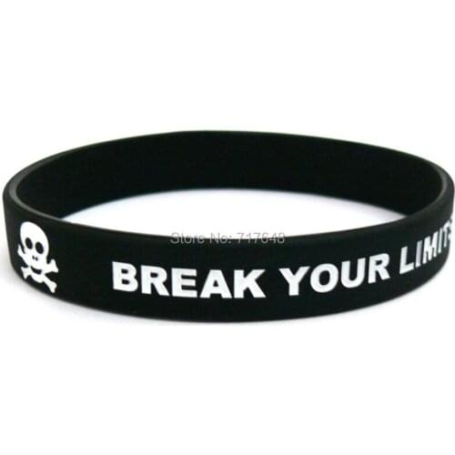 200pcs Break Your Limits wristband silicone bracelets free shipping by FEDEX