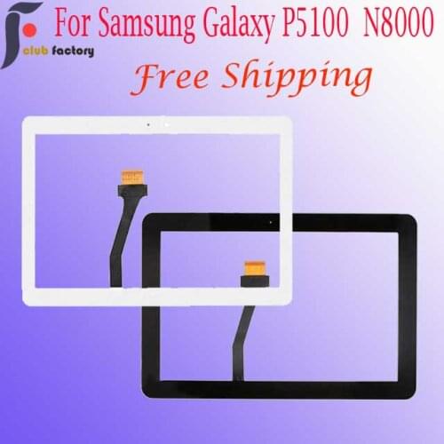 For Samsung Galaxy Tab 2 New 10.1'' Replacement GT-P5100 P5100 P5110 N8000 Touch Screen Panel Digitizer Assembly Front Glass