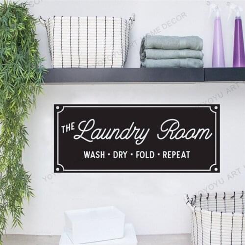 Modern Laundry Room Sticker Custom Laundry Room Established Wall Decal Custom Vinyl Quote Sign For Laundry Dryer Room rb532