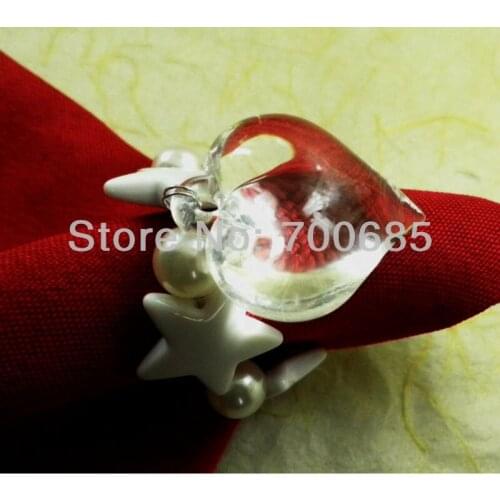 Beaded wedding napkin ring, napkin holder, decoration napkin ring