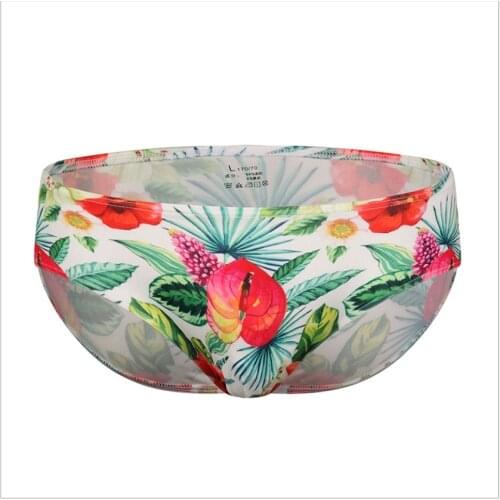 Ultra-thin Ice Sexy Underwear Men printing Boxers Convex Mens Underpants Short Panties Slip Hom