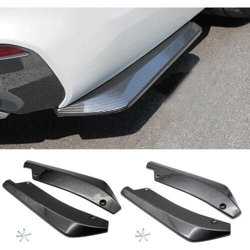 Universal Car Bumper Spoiler Strip Carbon Fiber Enveloping Anti-collision Spoiler Auto Exterior Decoration Sports Modified Parts