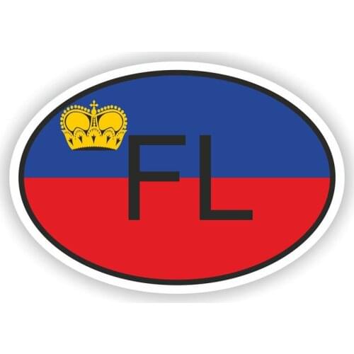 FL LIECHTENSTEIN COUNTRY Cartoon Car Sticker Vinyl Auto Accessories Car Styling Decal PVC 10cm*15cm Cover Scratches Waterproof
