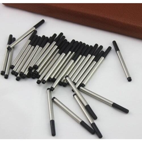 10pcs/lot Rollerball Refills 0.5mm Black Ink Standard Refill Roller Pen Refills 8.3cm