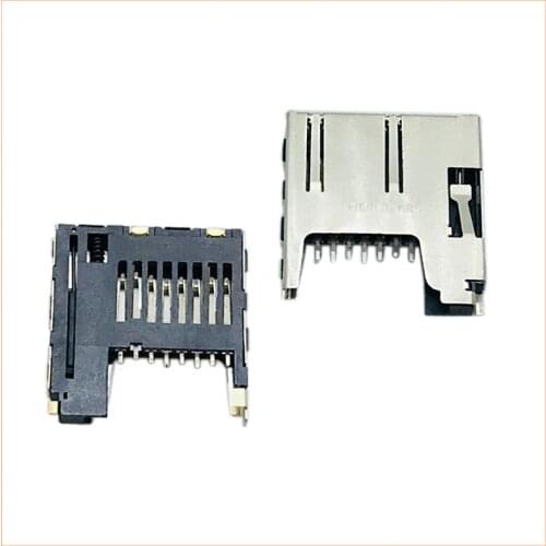 10X Micro TF SD Card Socket Slot Tray Holder iPad PC Reader Adapter PCB Board Repair Accessory Smart Phone Connector 8PIN