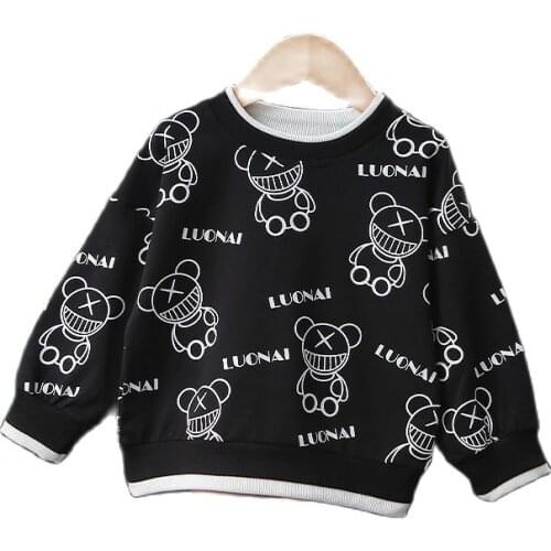 2021 Unini-yun Modern Spring Autumn Casual Style Long Sleeve Children Sweatshirts Kids Clothing Baby Boy Comfortable Clothes