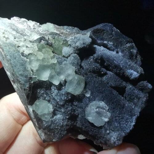 82.9gNatural rare grass green fluorite mineral specimen stone cluster healing crystal stone decoration QUARTZ GEM