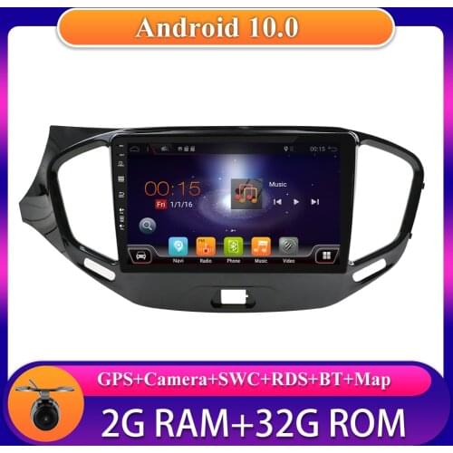 9inch 2 Din Car Radio Multimedia Player Android 10.0 For LADA Vesta Cross Sport 2015-2020 GPS Wifi RDS Cassette Tape Recorder