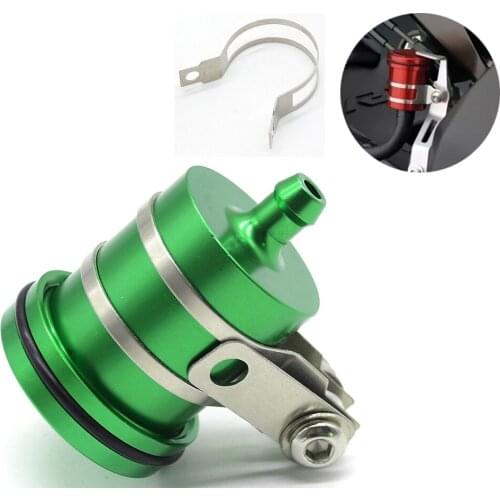CNC Motorcycle Clutch Tank Cylinder Master Oil Cup Brake Fluid Reservoir for Kawasaki Z 300 ABS Z 750 Z 800 Z 1000 ABS ER-6F 6N