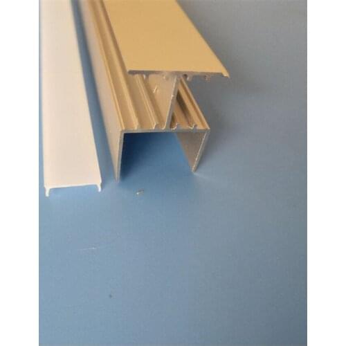 Free Shipping 2m/pcs 40m/lot wall mounted double light side aluminum led linear lighting profile with 20mm height