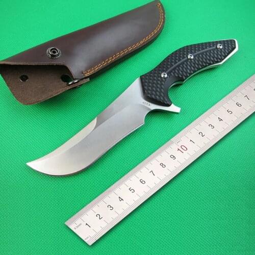 Free shipping Handmade 5Cr15 steel Hunting Knife Camping Survival Knife Fixed Blade Tactical Knife G10 handle