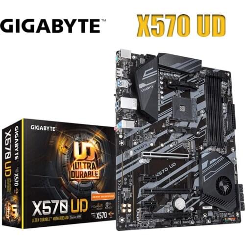 GIGABYTE X570 UD AMD Ryzen 3000/X570/ATX/PCIe4.0/DDR4/USB3.2 Gen 1/Realtek ALC887/M.2/Realtek GbE LAN/Gaming Motherboard New