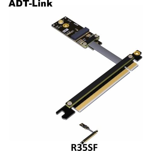 M.2 a. e. key x16 Extension Cable Riser Card M2 A/E Key to 16x PCI-Express 3.0 PCIE Extender PCIe3.0x1 8G/bps