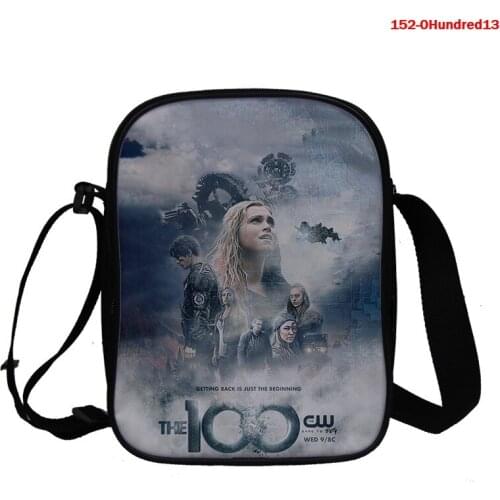 Fashion The One Hundred Women Messenger Bags 3D The 100 Print Shoulder Bag Blocks Messenger Bags Crossbody Bag for Girls Handbag