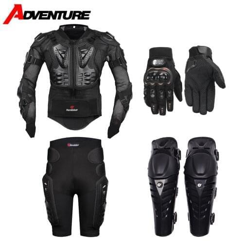Motorcycle Jacket Body Motorcycle Armor Suit Men Moto Protective Body Protector Racing Armor Protecciones ATV Motocross 4 Piece