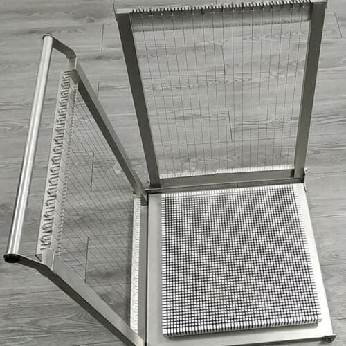 Soft Candy Raw Chocolate Guitar Cutter Stainless Steel Working Area Square Chocolate Manual Cutting Slicer Block Divider Machine