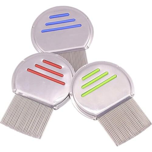 Mini Pet Lice Comb Stainless Steel Round Dog Cat Comb Pet Louse Flea Remove Hair Trimmer Pet Grooming Tool Pet Supplies