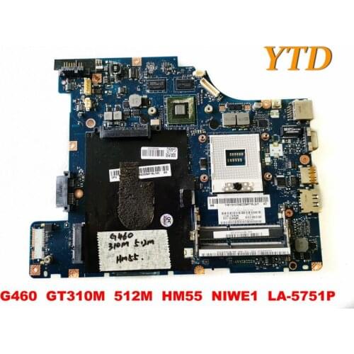 Original for Lenovo G460 Laptop motherboard G460 GT310M 512M HM55 NIWE1 LA-5751P tested good free shipping