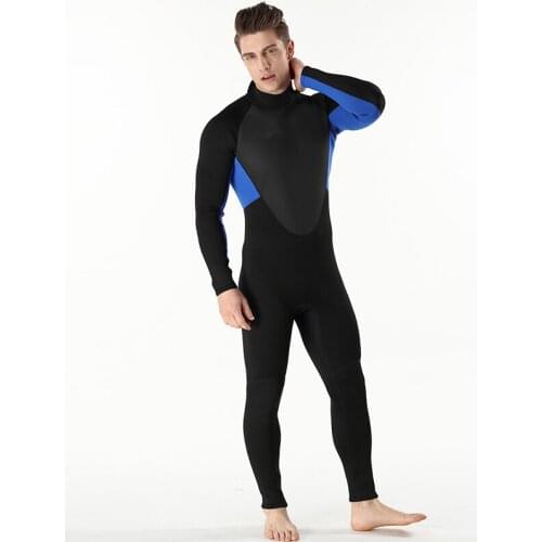 Scuba divers underwater swimsuit aquanaut frogman diving suits 3mm rubber Siamese wetsuit surf wear long sleeved one-piece suit