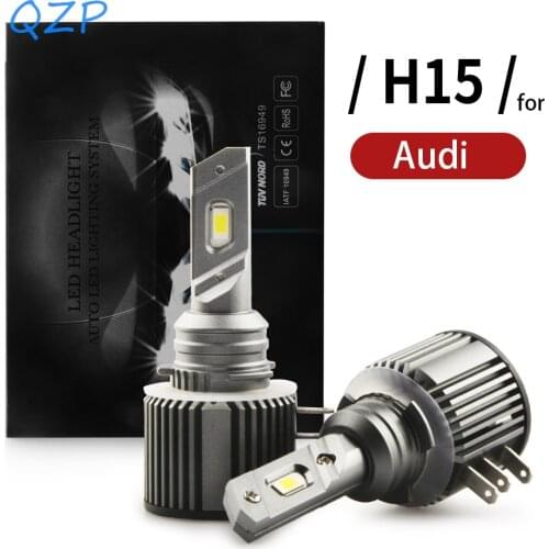 QZP Canbus No Error H15 LED Headlight Headlamp for Audi A5/S5 A6/S6 Q7 6500K white 70W